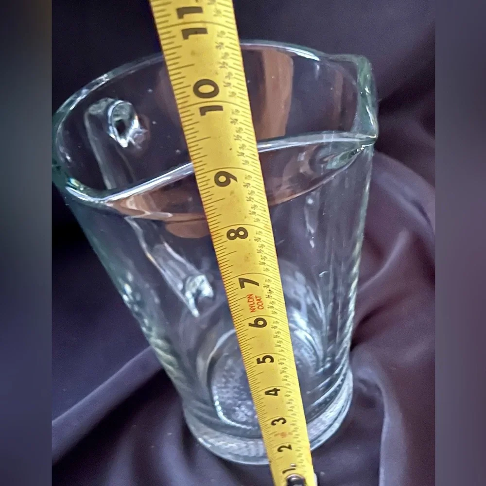 Vintage Libbey 5260 Heavy Clear Glass Pitcher 60 oz Root Beer Water Jug Barware